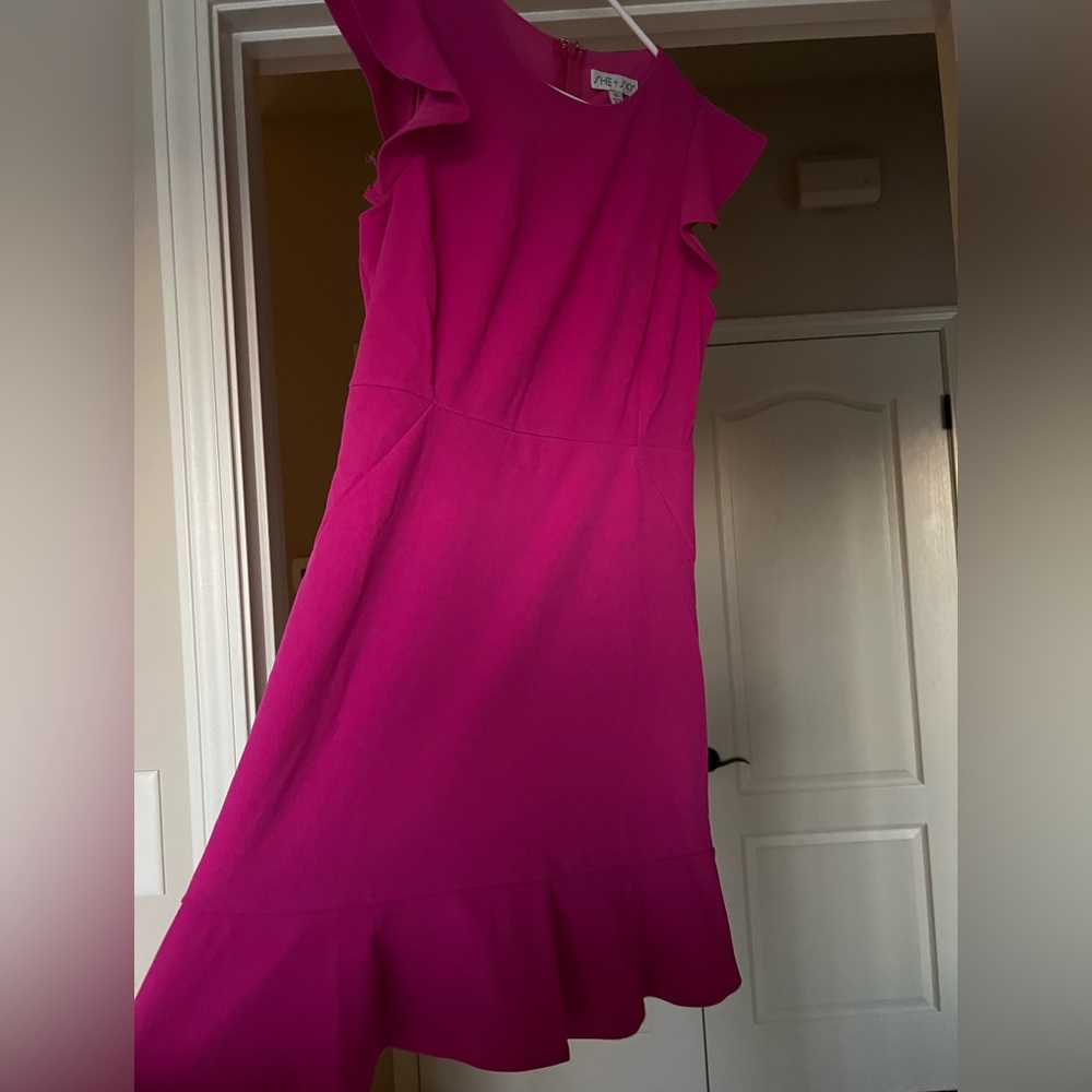 NWOT Mint Julep Boutique She + Sky Fuchsia Dress